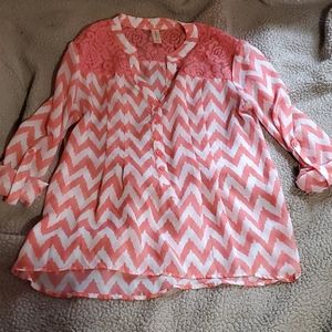 No Boundaries Striped Top w/ Lace🌹